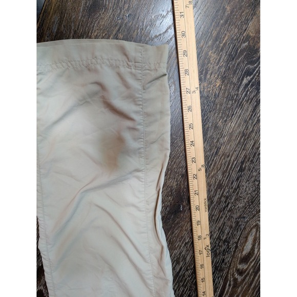Columbia Titanium Pants Womens 4 Beige Convertible Zip Off Nylon Hiking Outdoor - Picture 8 of 8
